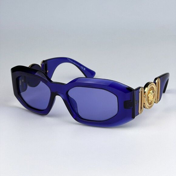 NEW Versace VE4425U MEDUSA BIGGIE 54191A  Purple Transparent Unisex Sunglasses main image 4